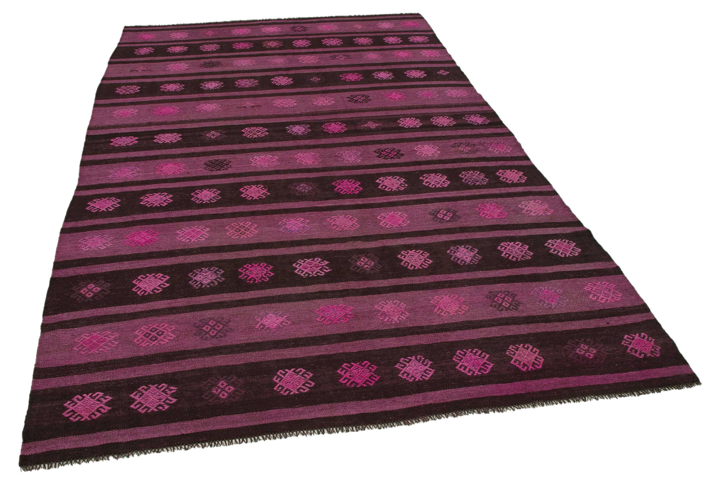 RUG N CARPET – wholesale Matta – Handgjord turkisk kilimmatta, 183 x 305 cm, rosa - 356891