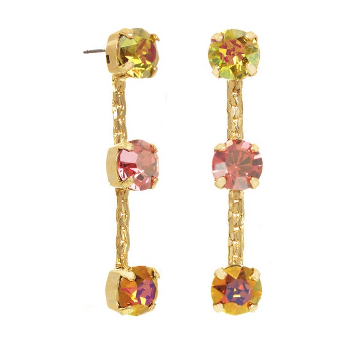 Boucles d'oreilles Mini Lilith en pastèque pour la vente par TOVA