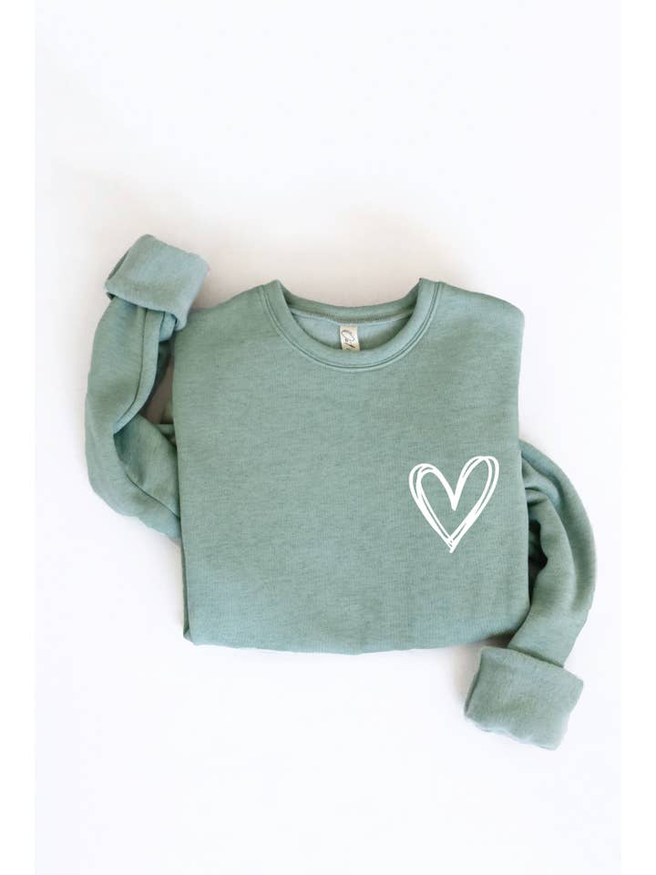 OAT COLLECTIVE - Wholesale Graphic Sweatshirt - Women's - HEART Graphic Sweatshirt7