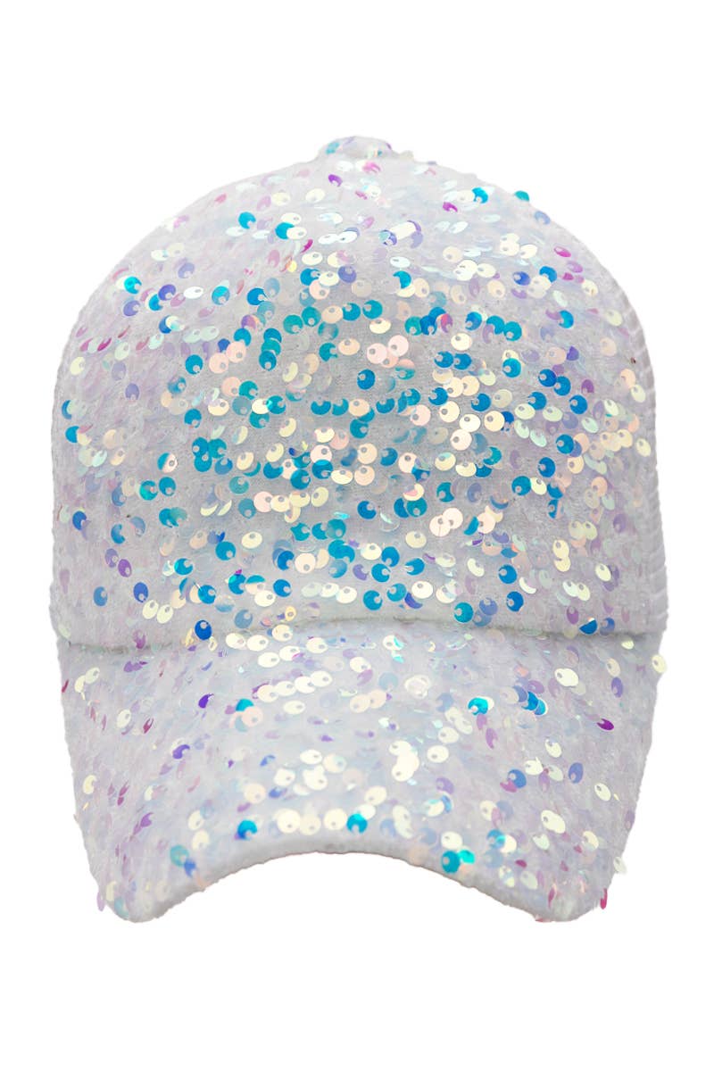 Cap Zone - Venta al por mayor Gorra trucker - Mujer - Gorra de camionero de poliéster adornada con lentejuelas metálicas7