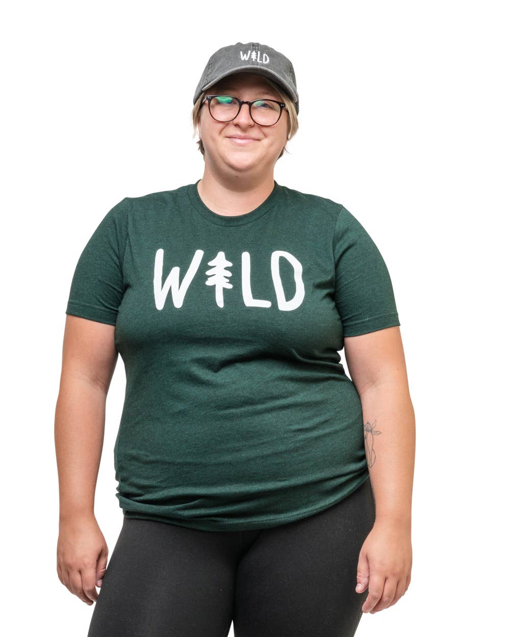 Keep Nature Wild - Wholesale Screen Printed T-Shirt - Unisex - Wild Pine Unisex Tee | Heather Forest9