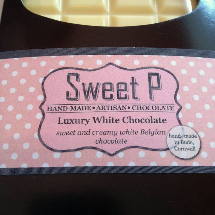 sweet p confectionery – wholesale Chocolate bar – Gourmet White Chocolate Bar, Artisan Chocolate, Hand Made1