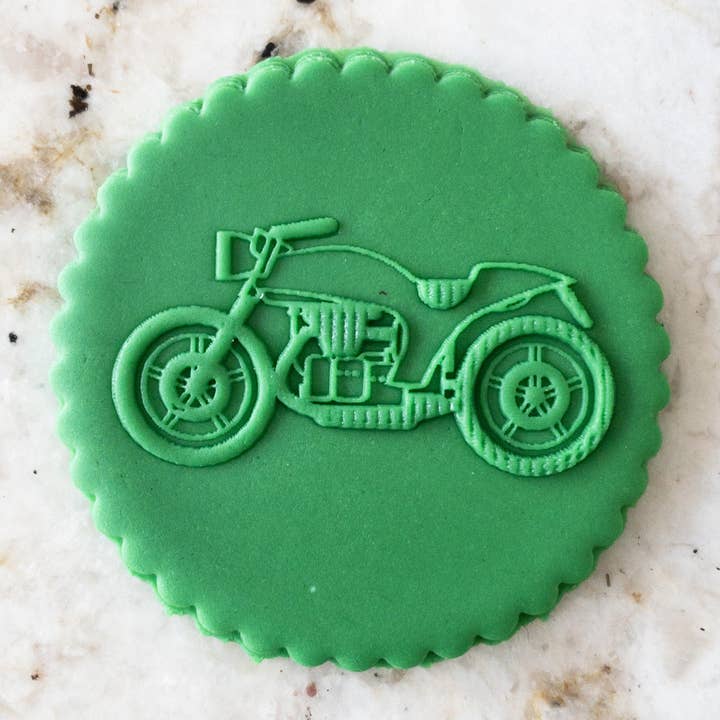 Motorbike POPup Embosser Stamp Fathers Day for wholesale by Cut Bake Stamp