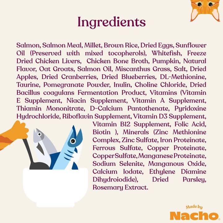 Made By Nacho - Wholesale Pet Food - Cat - Salmon, Whitefish, & Pumpkin Kibble5