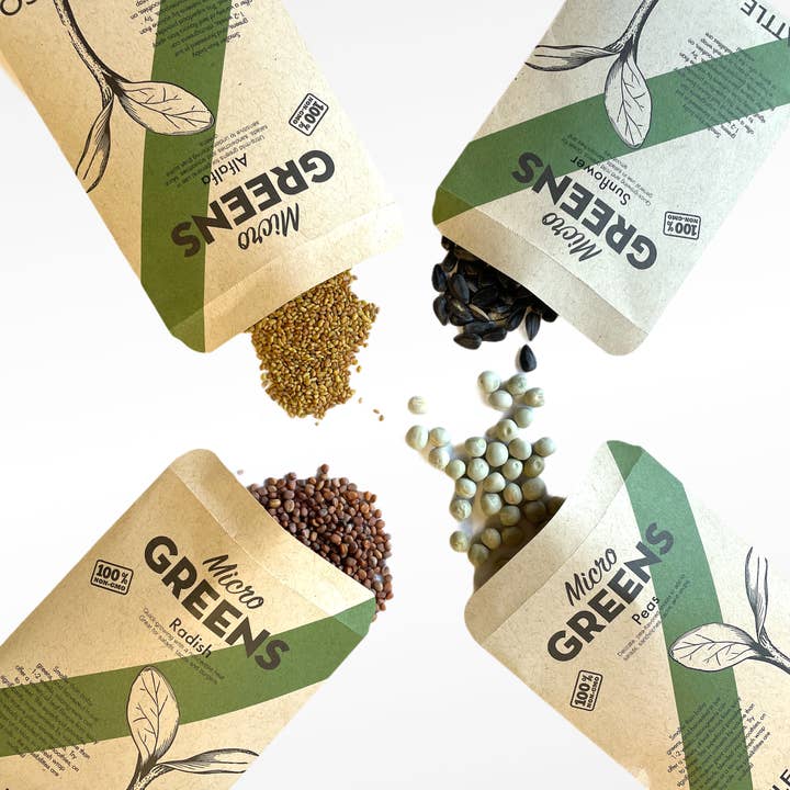 Seattle Seed Co. - Wholesale Plant Seeds - Non-GMO Microgreens Sampler Pack