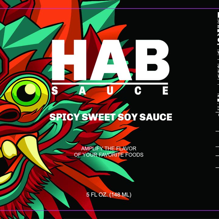 HAB Sauce - Wholesale Hot sauce - Spicy Sweet Soy Sauce HAB Sauce Hot Sauce 5 oz. (148ml)1