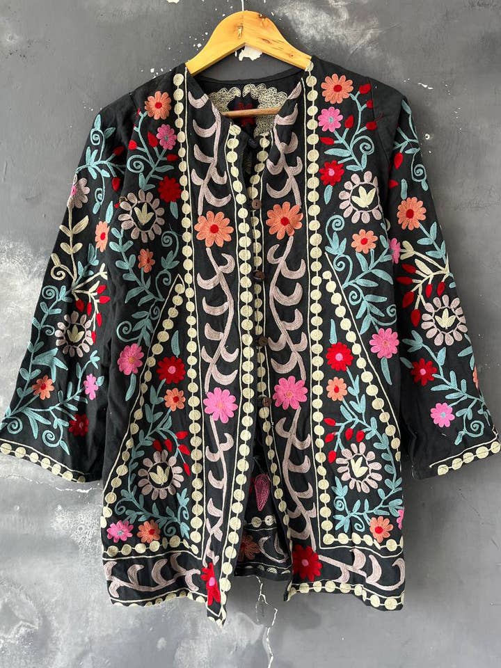 Bhawana Handicrafts - Wholesale Jacket - Women's - Suzani jacket Handmade Ladies Long Coat Winter Wear Jackets 0