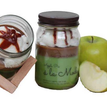 Sweet Themes Candle Co. - Wholesale Jar/Filled Candle - Apple Pie a la Mode0