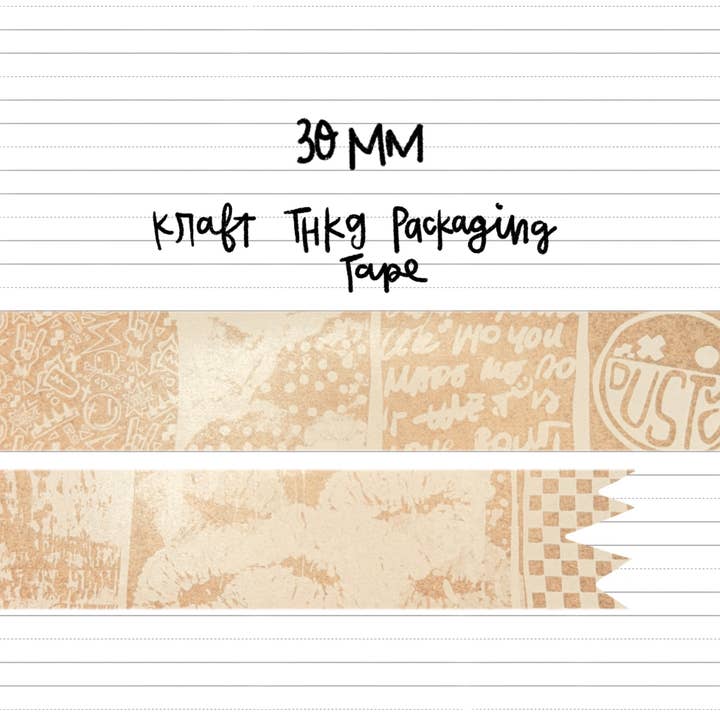 Ruban d'emballage kraft de 30 mm d'épaisseur pour la vente par Theoretikal Design Company