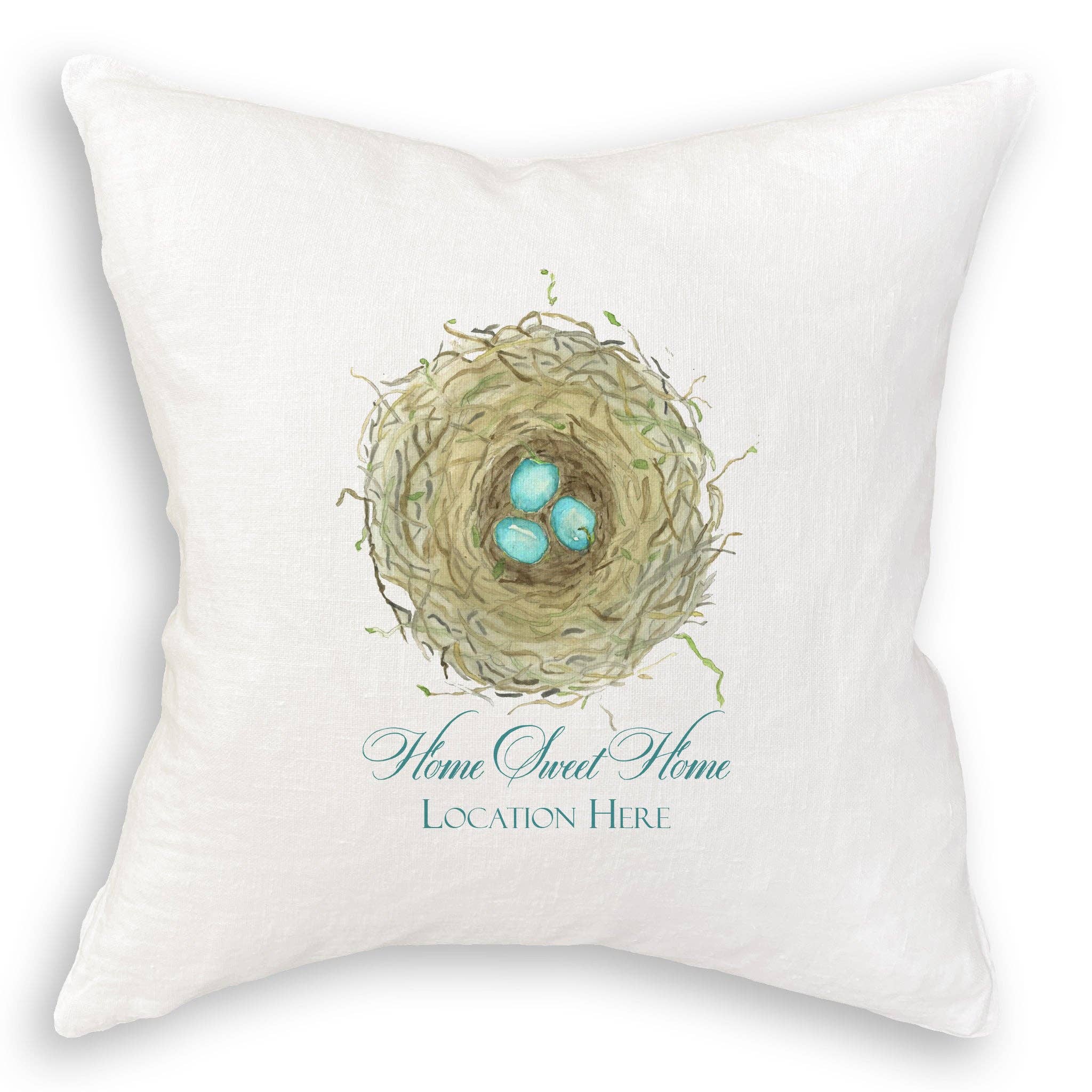 French Graffiti – Toalha de chá por atacado – Ninho com Ovos Azuis e Localização11