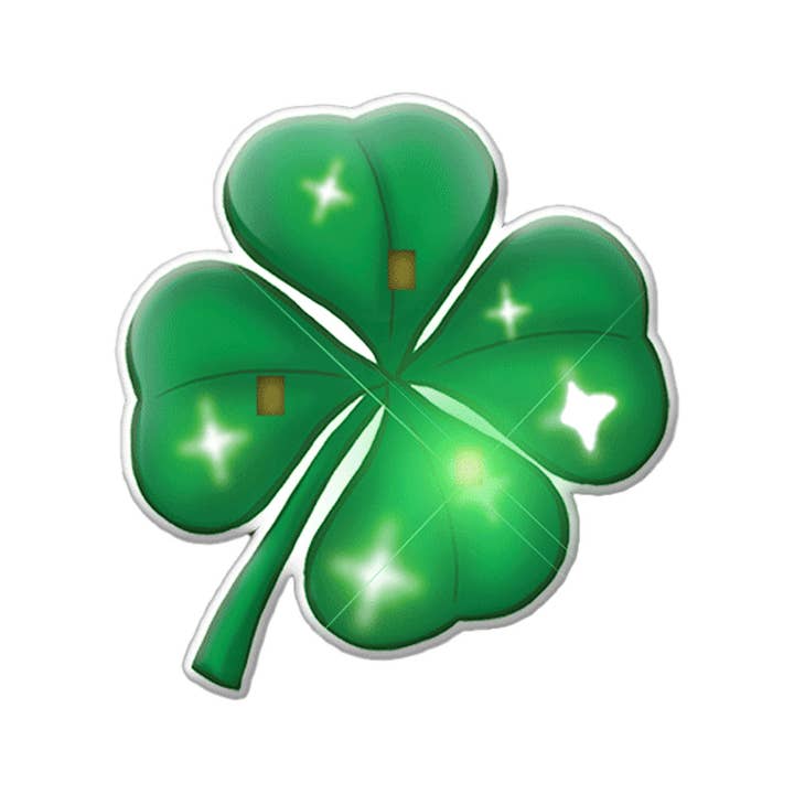 Blinkee.com, LLC - Wholesale Lapel Pin/Button - Four Leaf Clover Flashing Body Light Lapel Pins