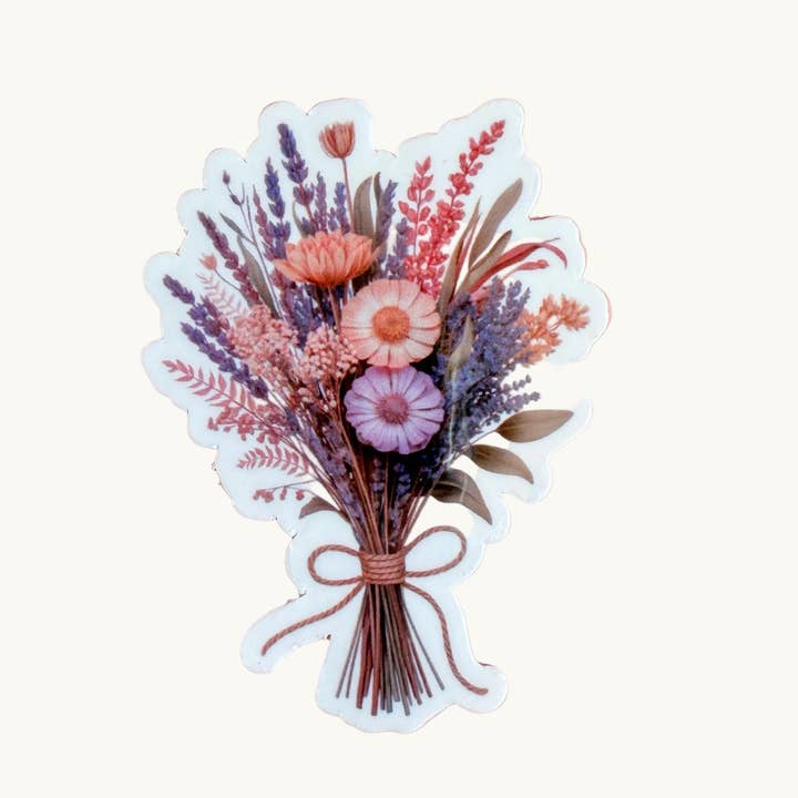 Fiori secchi | adesivo in vinile per la vendita all'ingrosso da parte di The sticker era