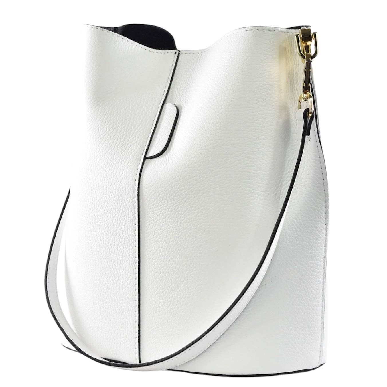 MODARNO - Venta al por mayor Bolso con correa - Mujer - Bolso tipo bucket Giulia de cuero Dollaro genuino MODARNO9