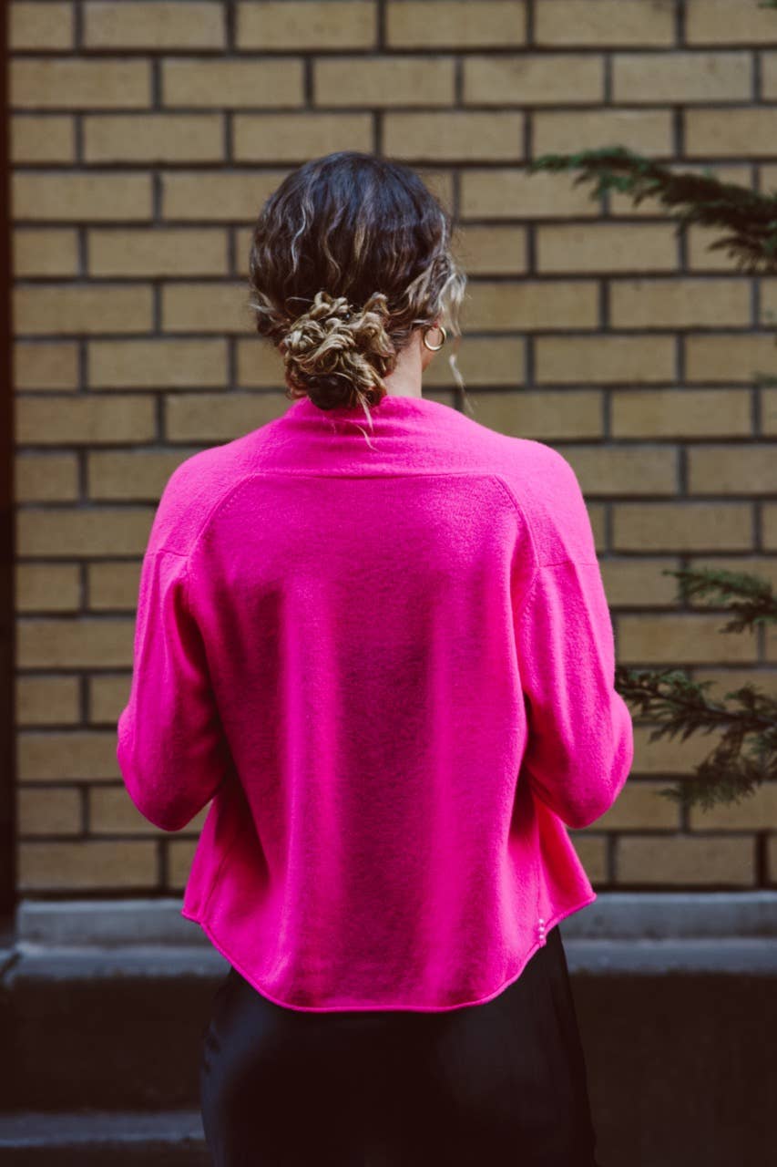 Joyride Supply - Wholesale Cardigan - Women's - 100% Cashmere No.8 Cropped Open Cardi6