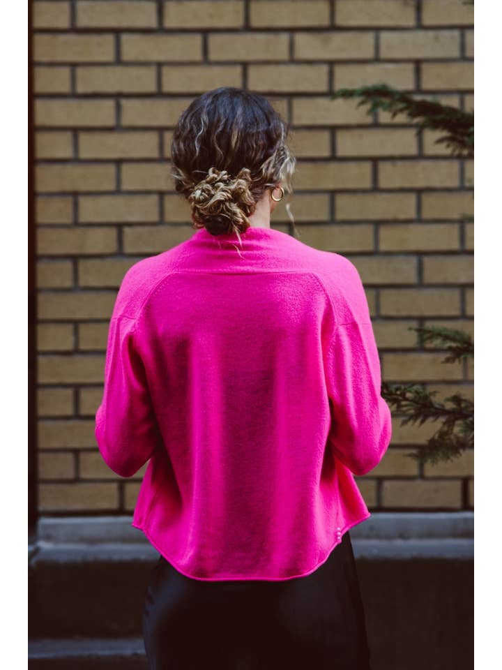 Joyride Supply - Wholesale Cardigan - Women's - 100% Cashmere No.8 Cropped Open Cardi6