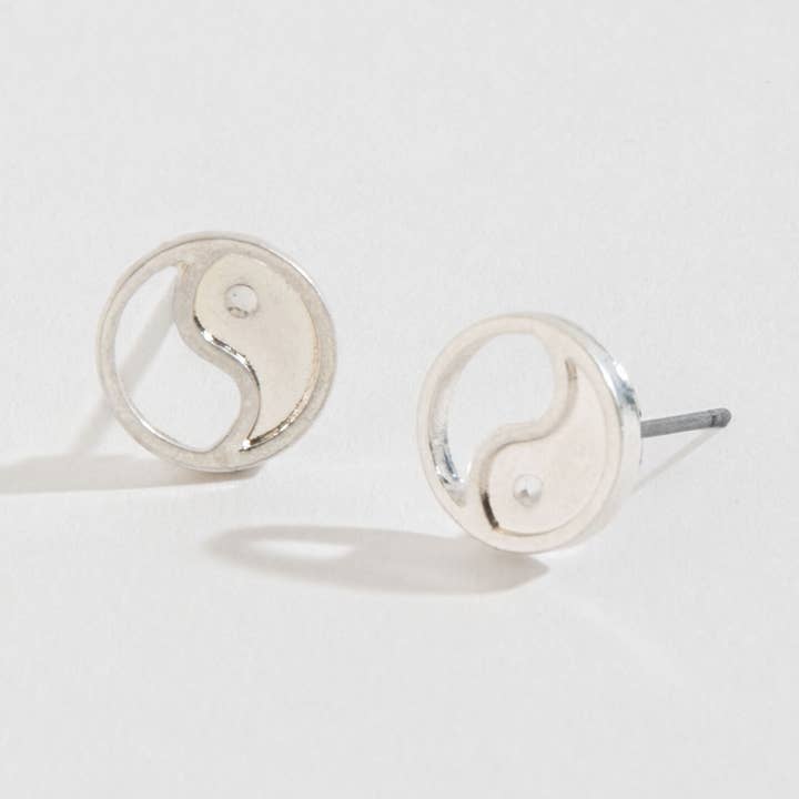 Yin Yang Stud Buds Earrings for wholesale by Howard's