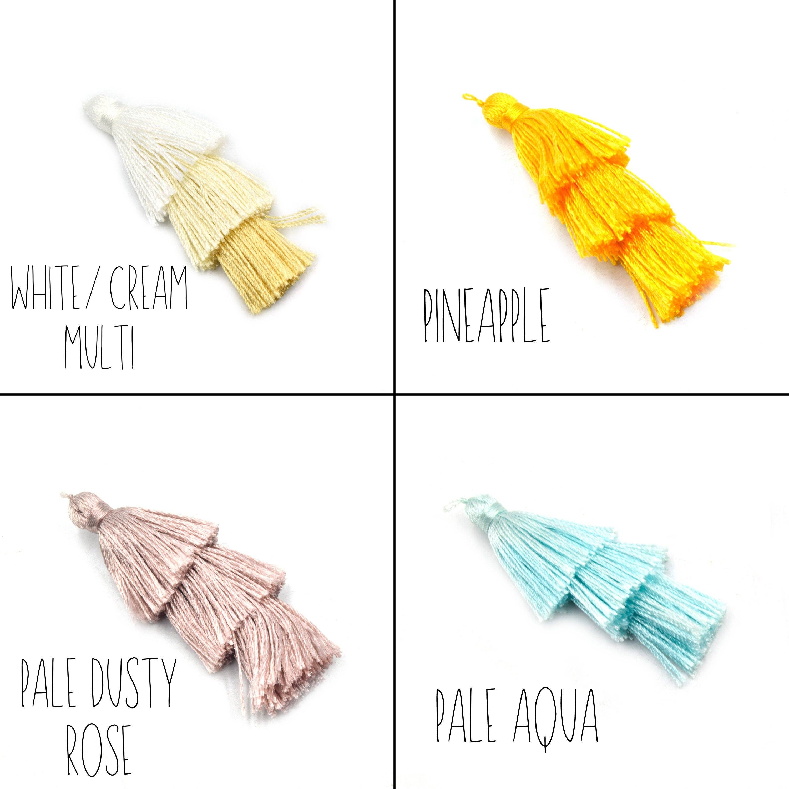 Only Beads - Wholesale Craft Supplies - Tassels | 2 inch Three Tiered Tassel | Silk/Polyester Threaded1