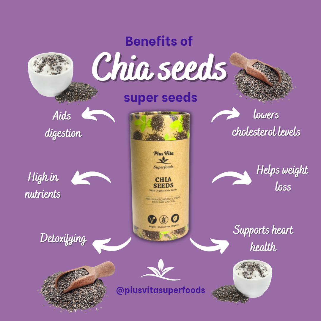 Pius Vita Superfoods – wholesale Plant seeds – Organic Chia Seeds – 350g1