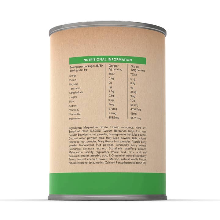 Raw Medicine - Wholesale Powdered Health Drink - Re-Energise Magnesium Powder