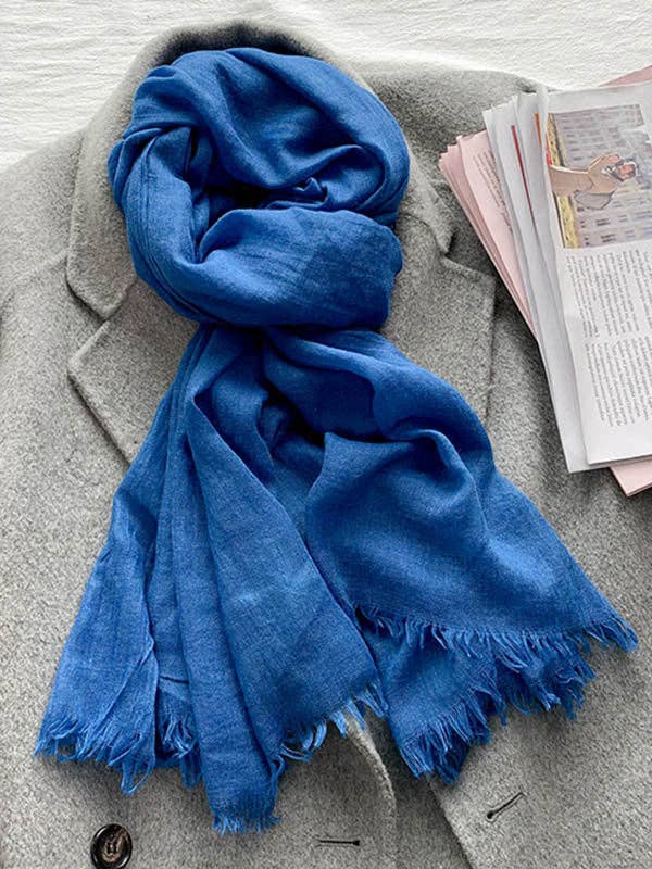 ShieldChic - Wholesale Scarf - Women's - Casual Simple Ramie Cotton 14 Colors Scarf4