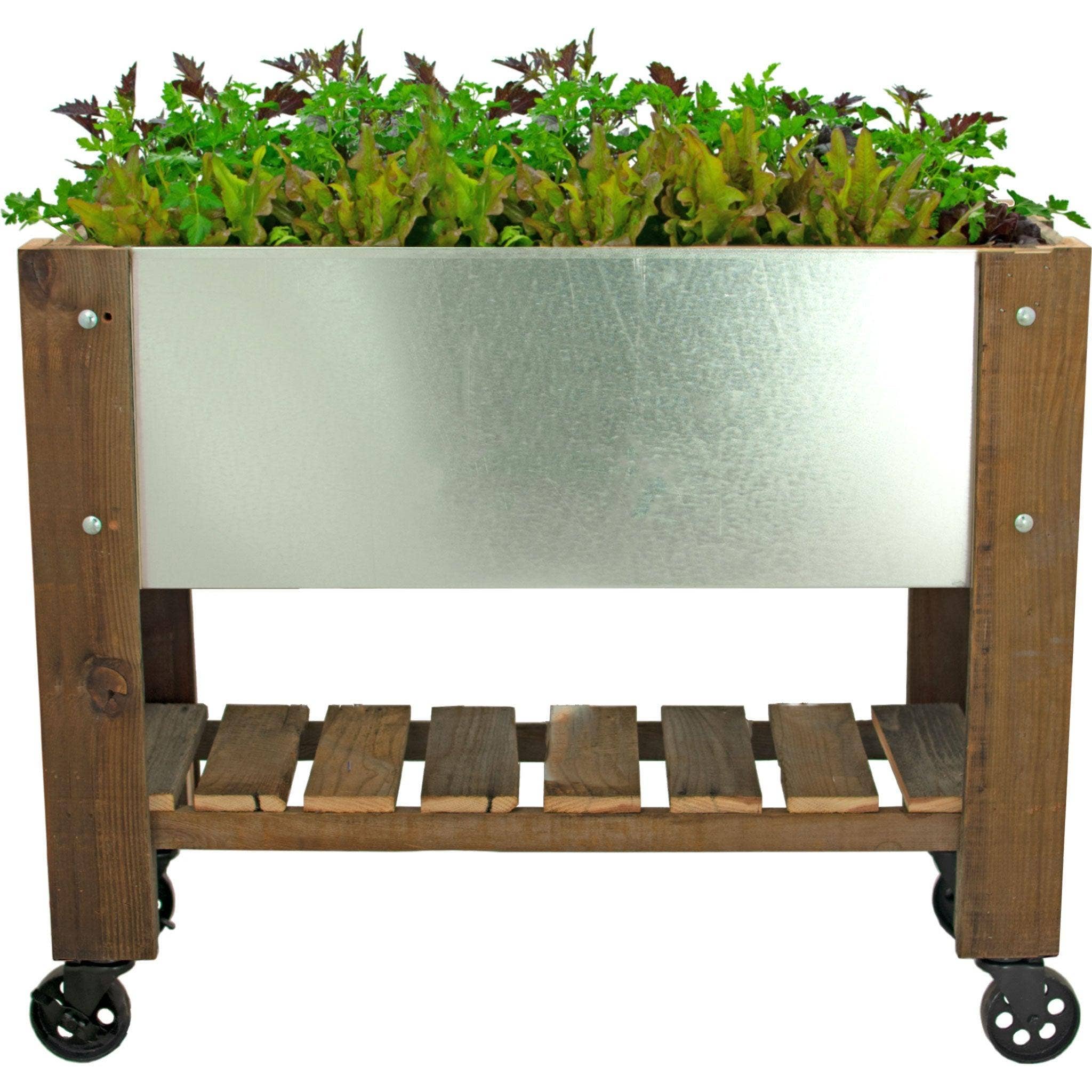 Lee Display – wholesale Planter box – Raised Bed Planter Box on Casters11