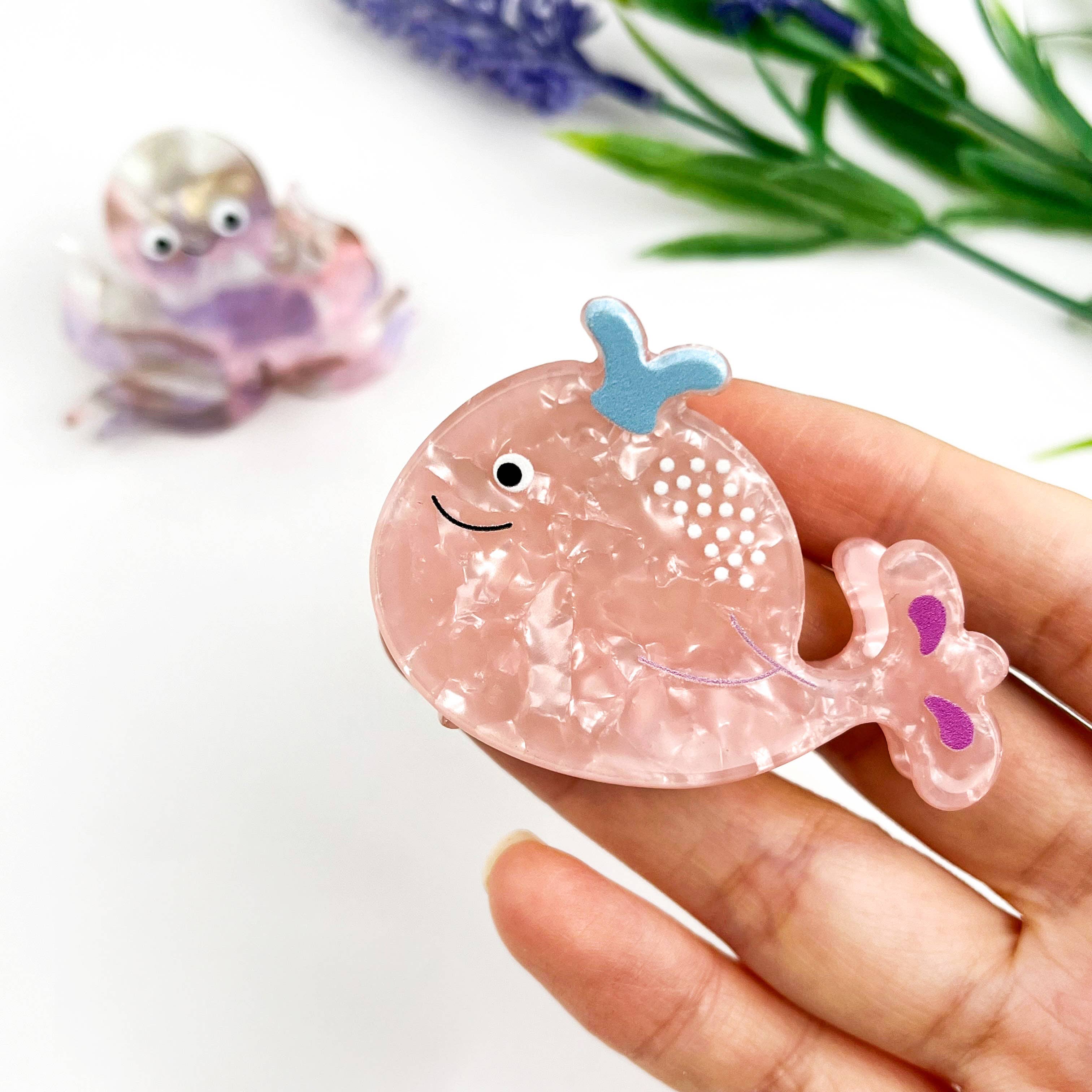 mildstyles - Wholesale Hair Clip - Women's - Octopus & Whale Ocean Animal Acrylic Hair Claw Clip4