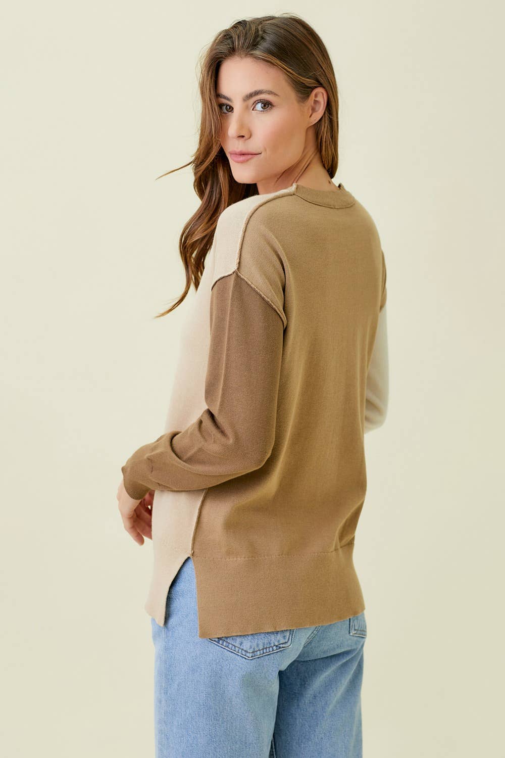 Mystree – Engroshandel Pullover - Dame – 57638 Color Block Pullover Sweater9