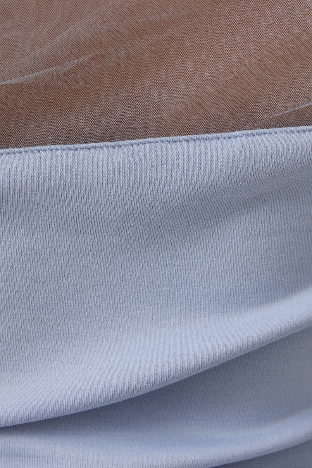 Sunday Edition - Wholesale Blouse - Women's - MESH & PONTI MIX DRAPE TOP3