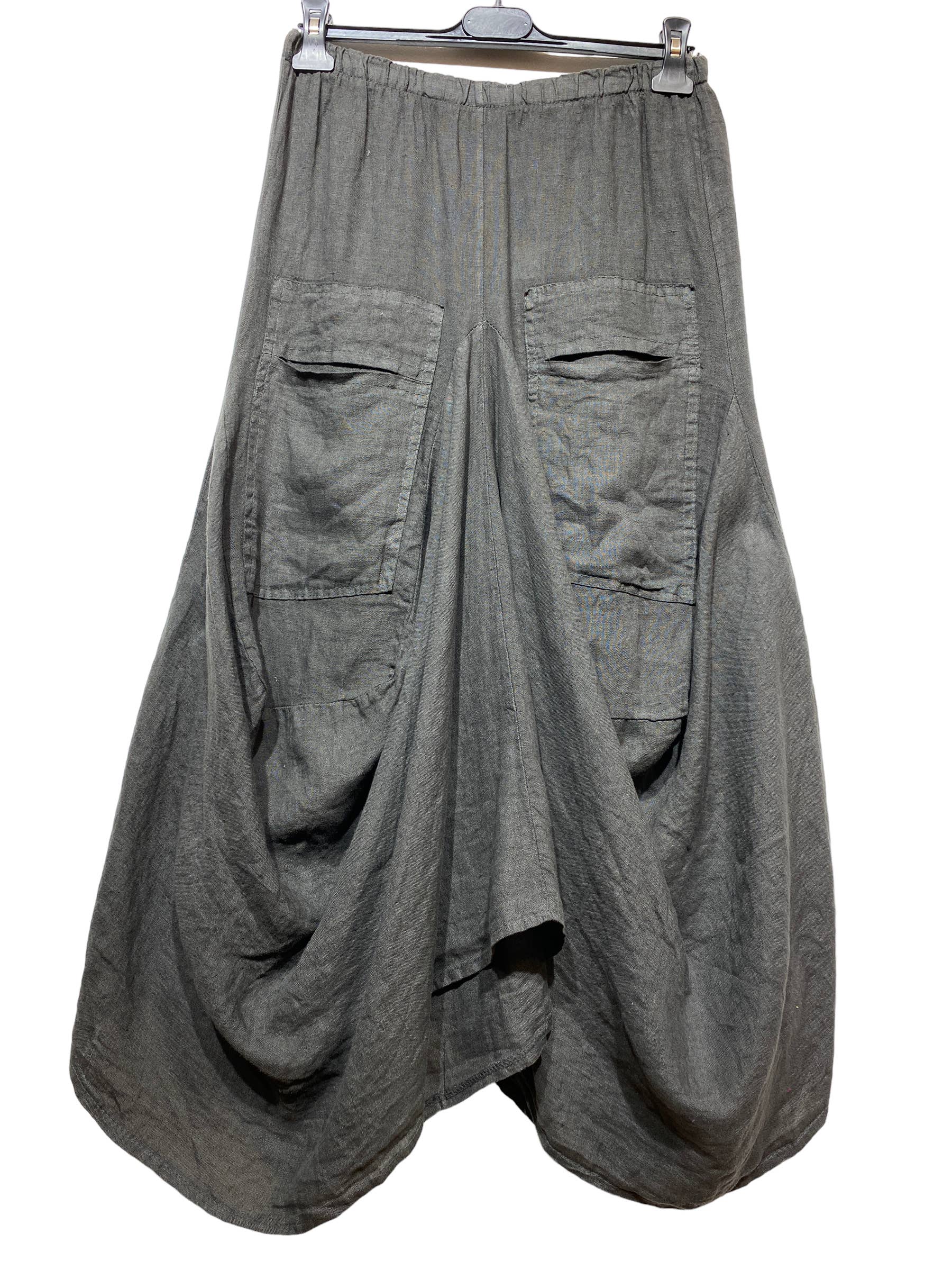 LINEN & COTTON HOUSE - Wholesale Jumpsuit - Women's - LINEN SAROUEL SKIRT WITH POCKETS 9917 663341