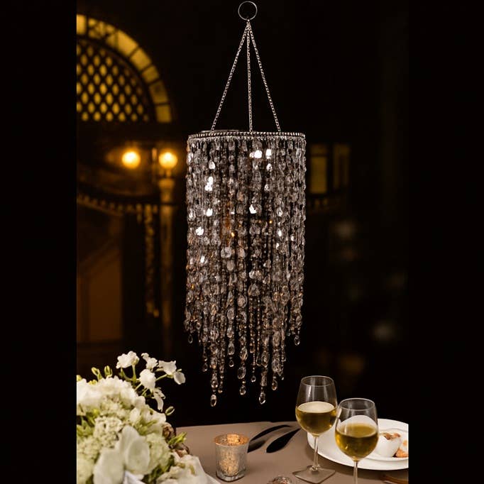 Factory Direct Craft - Wholesale Wall Mirror - Sparkling Jewel Pendant Chandelier Hanging Party Decoration3