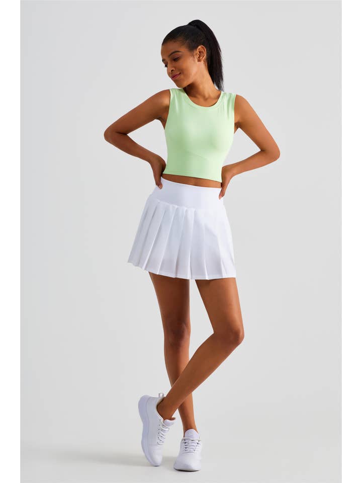 91thelabel - Wholesale Athletic Skirt - Women's - Serena Classic Pleated Tennis Skirt