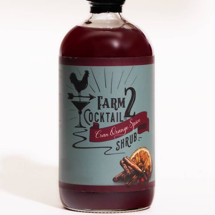 8oz Cran Orange Spice Shrub for wholesale by Farm2Cocktail