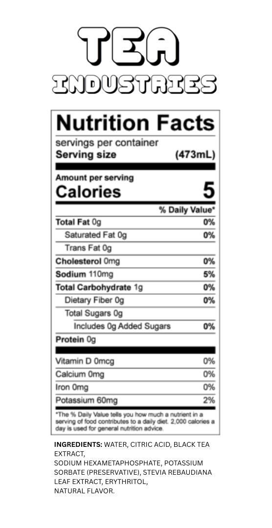 Tea Industries - Wholesale Iced tea - Lemon - Iced Tea - Sugar Free - 12 Pack of Cans4