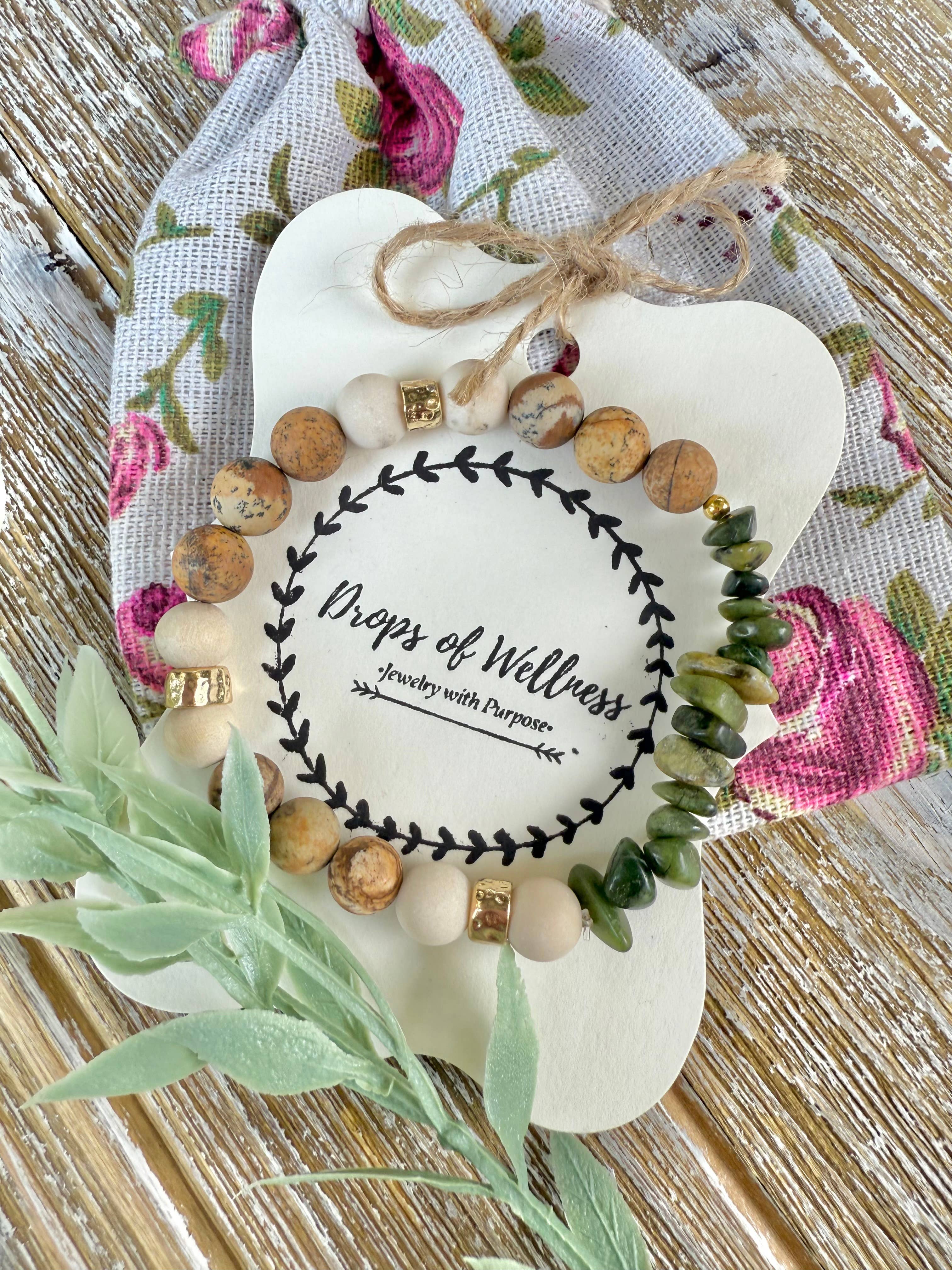 Drops of Wellness Goods – Engroshandel Perlearmbånd – Efterårssmykker, Stablearmbånd, The Ada1