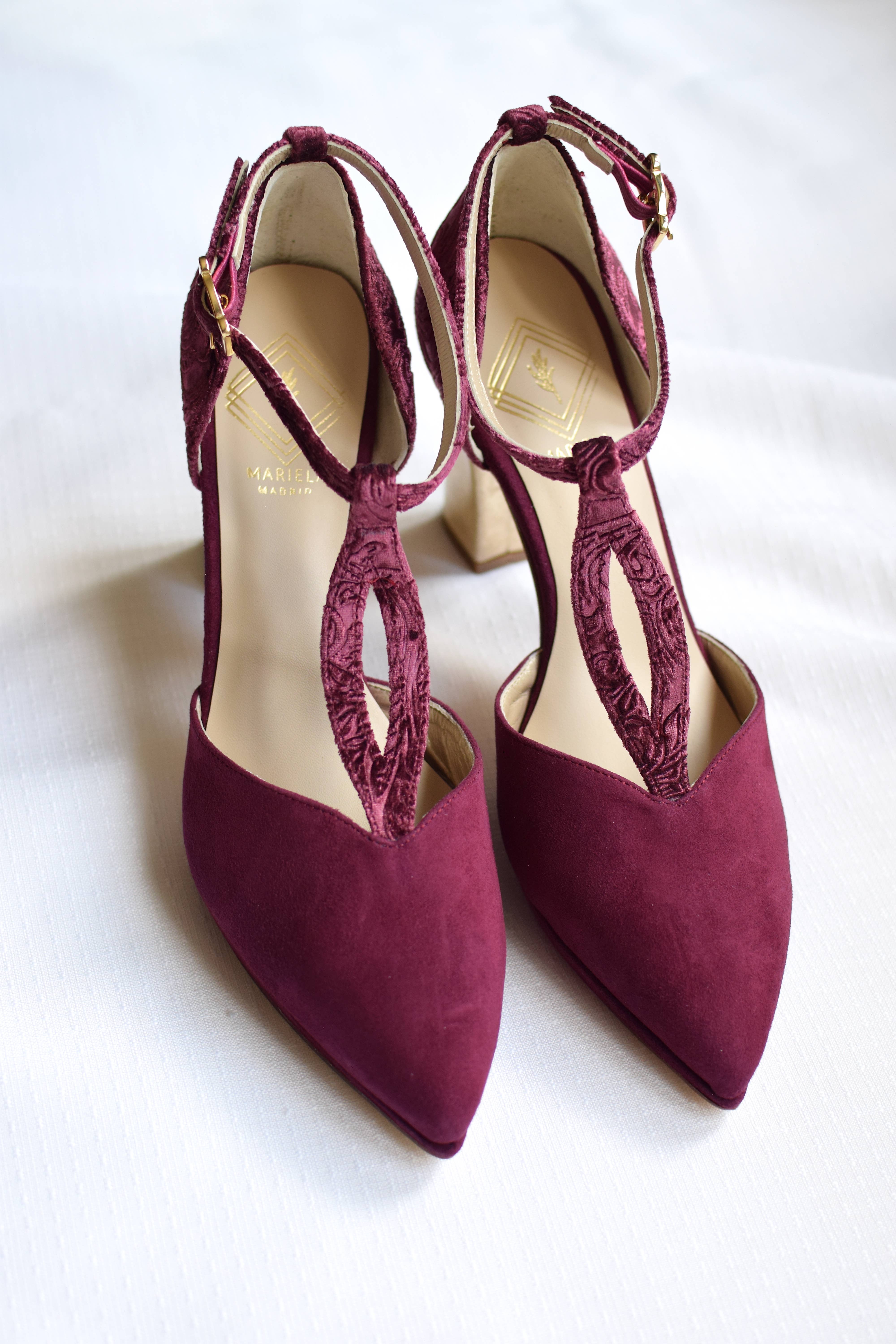 Burgund MARIELA GRANADA Luxus-Wanderschuhe für Damen für den Großhandel auf Faire2