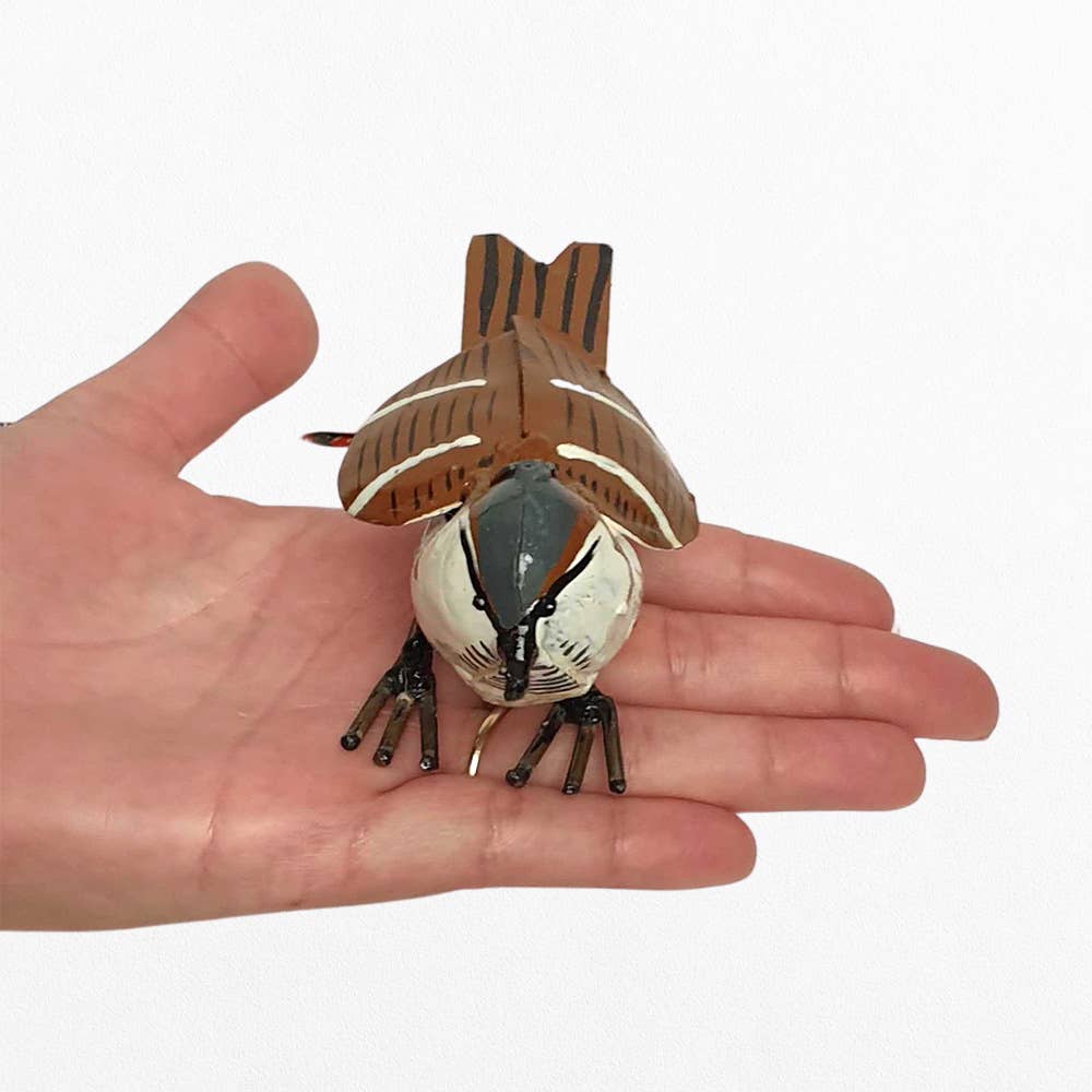 VIE - Wholesale Sculpture - Small Recycled Metal Bird Sculpture17