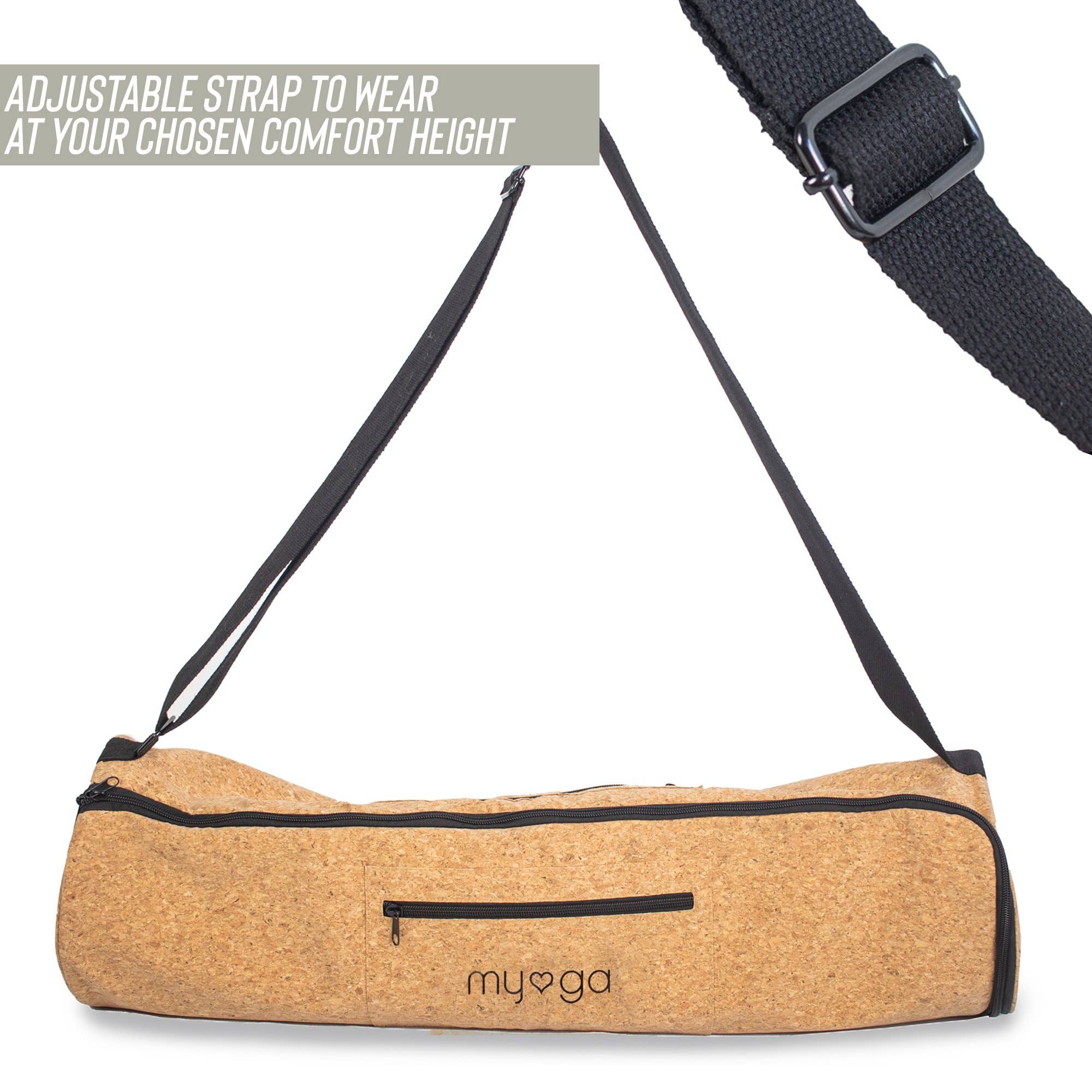 Myga - Vendita all'ingrosso Borsa da yoga - Borsa porta tappetino yoga in sughero2