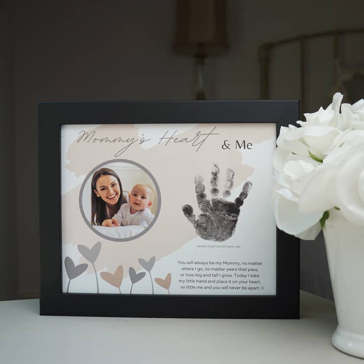 The Grandparent Gift Co. Inc. - Wholesale Picture Frame - Kids & Baby - Mommy Handprint Keepsake Frame: Heart and Me 4381