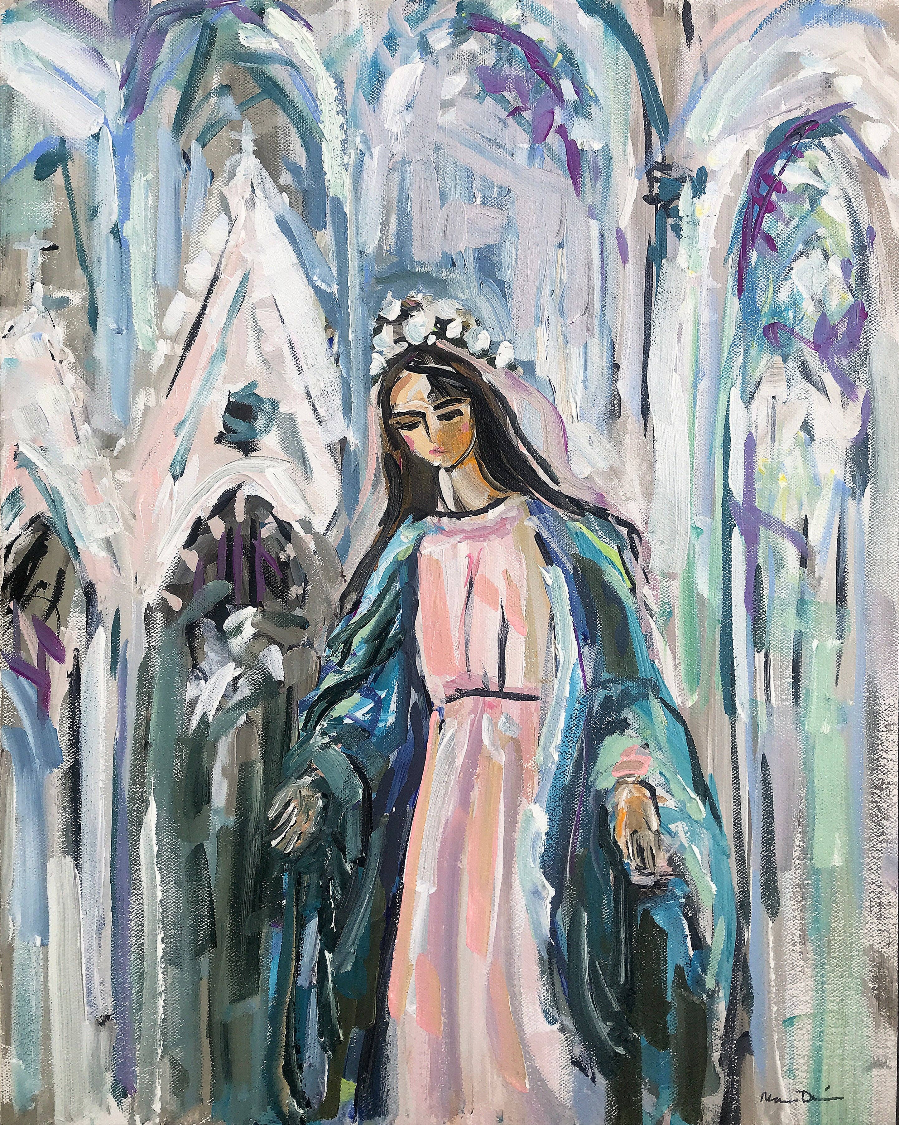 Maren Devine Art - Venta al por mayor Ilustración - Impresión sobre papel de la serie Natchez, «Mary»0