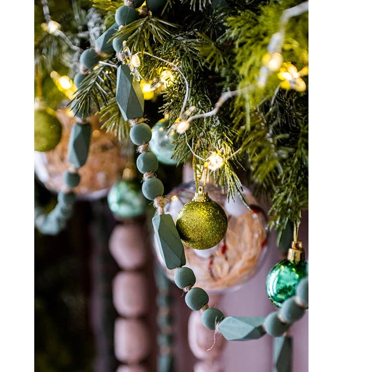 Rustic Reach - Wholesale Curtain Tieback - Wood Beaded Cord Curtain Tiebacks DIY Door Curtain 47" Long5