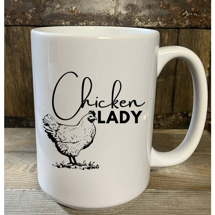 Tasse à café - Chicken Lady - Tasse 15 oz pour la vente par Whiskey Doodle