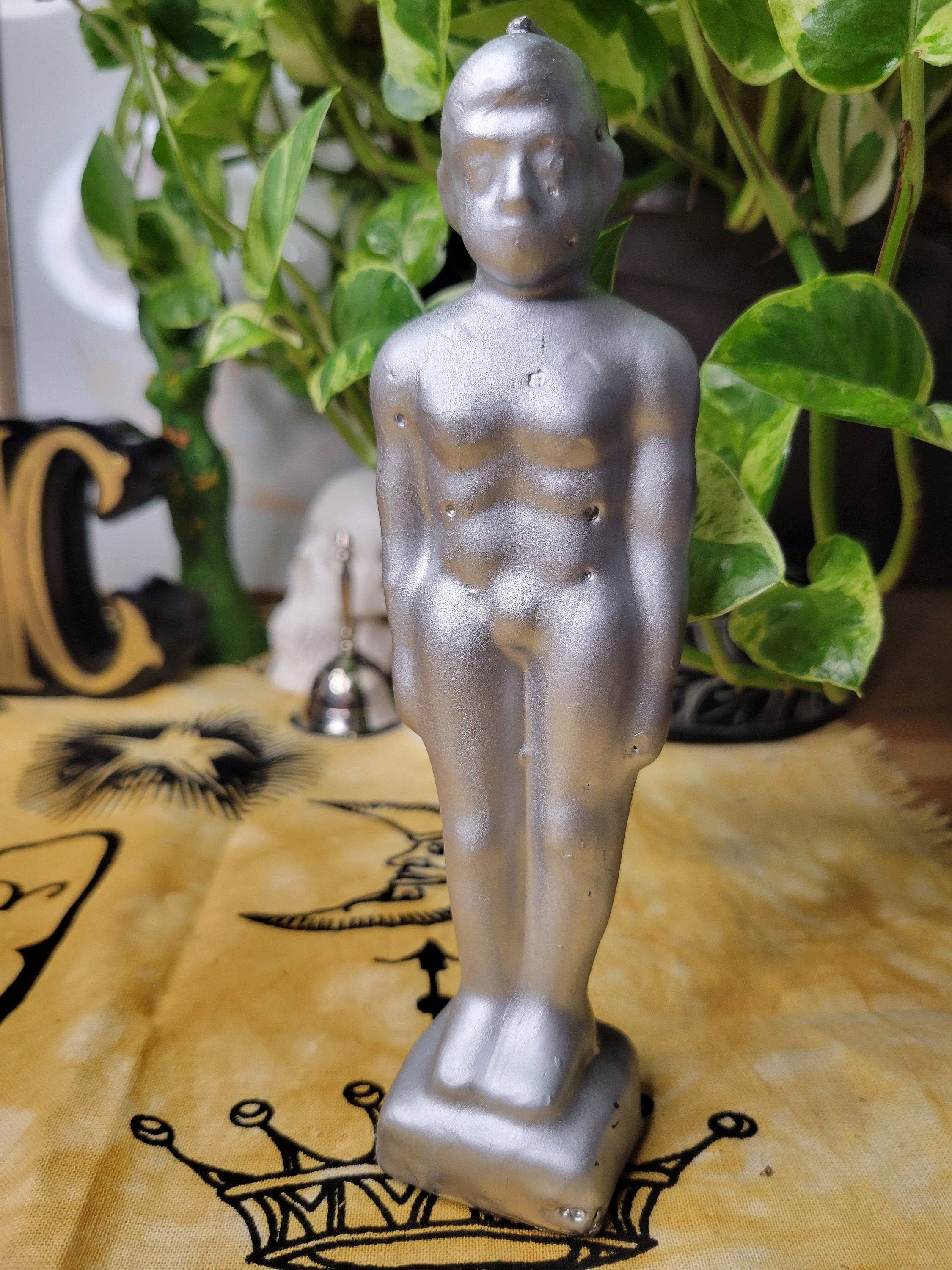 My Magic Place Shop - Wholesale Novelty Candle - Gold Lady Candle Silver Man  Ritual Candle Gold Man Figurine Candle Spell Candle3