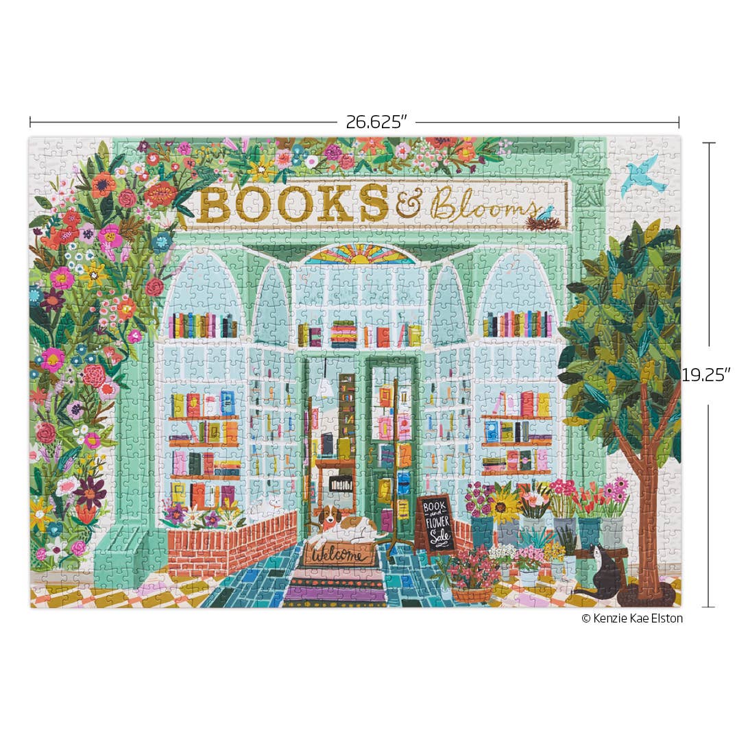 WerkShoppe - Wholesale Puzzle - Adult - Books And Blooms 1000 Piece Puzzle2