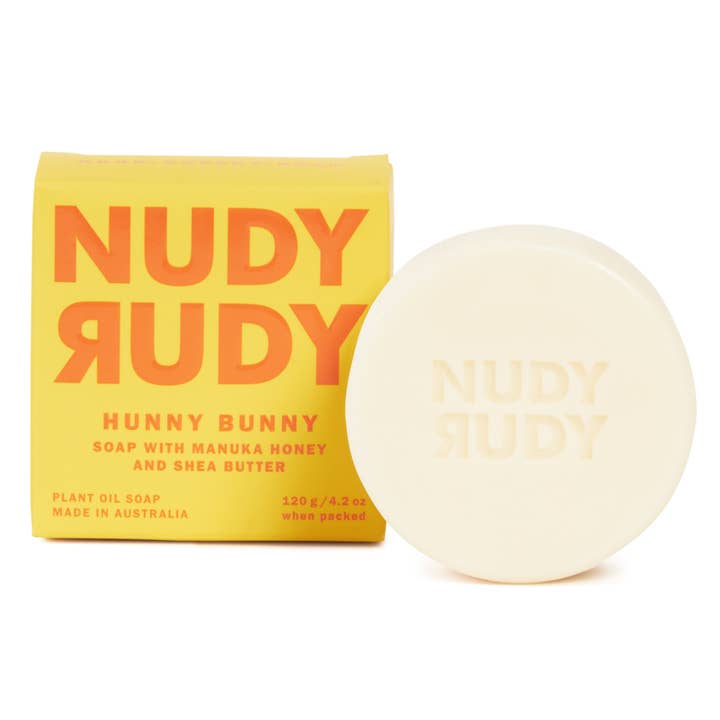 Nudy Rudy Bar Soap 4.2oz - Hunny Bunny for wholesale by Nudy Rudy