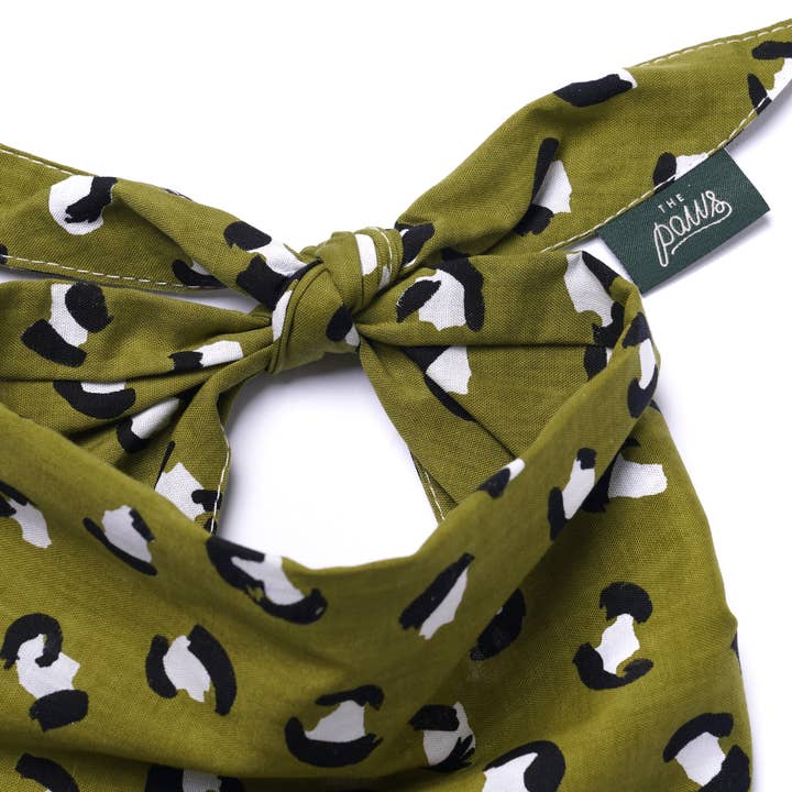The Paws - Wholesale Pet Bandana - Dog - Olive Dog Bandana4