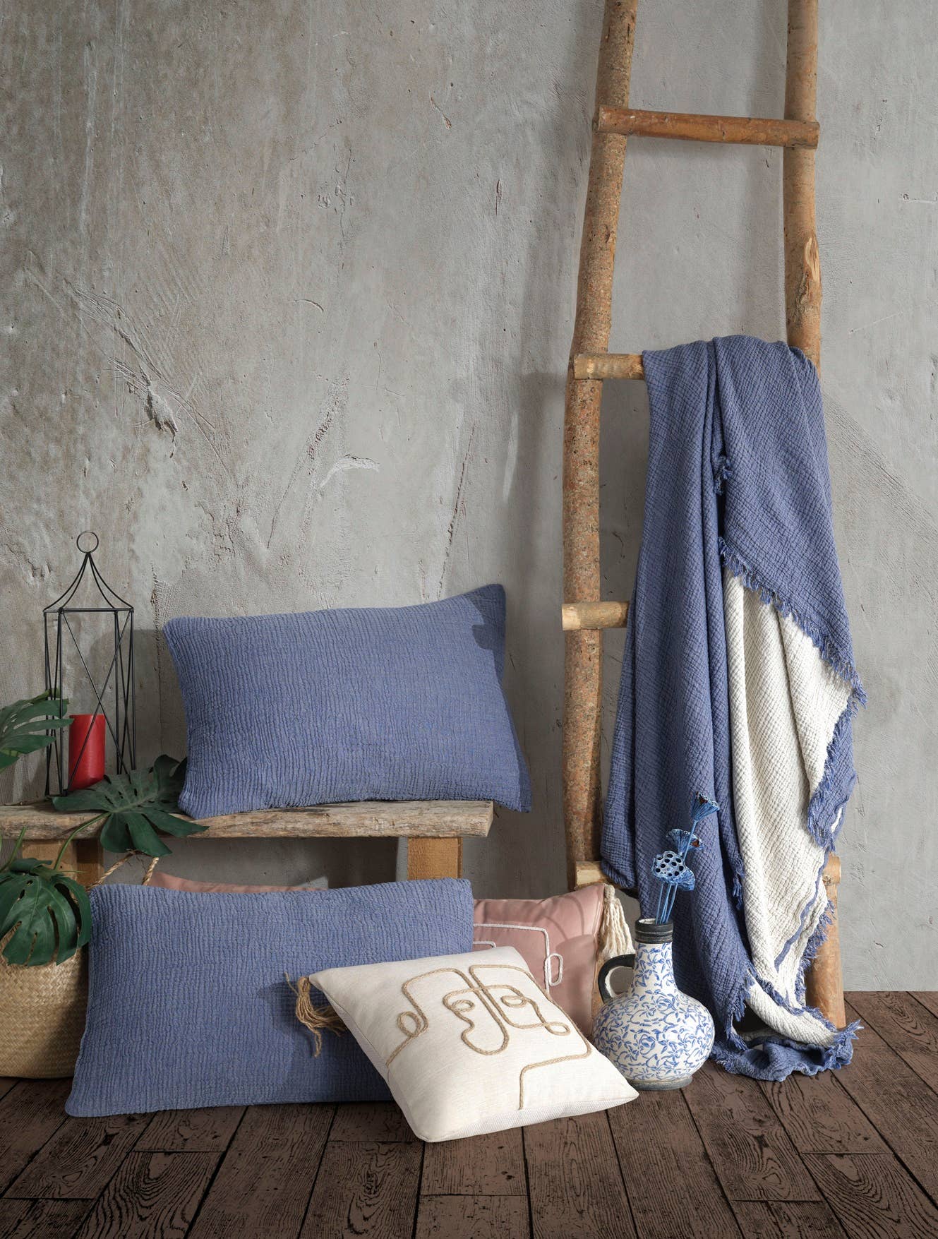 destinyhometex - Wholesale Throw Blanket - Purple color 4 layer gauze throw10