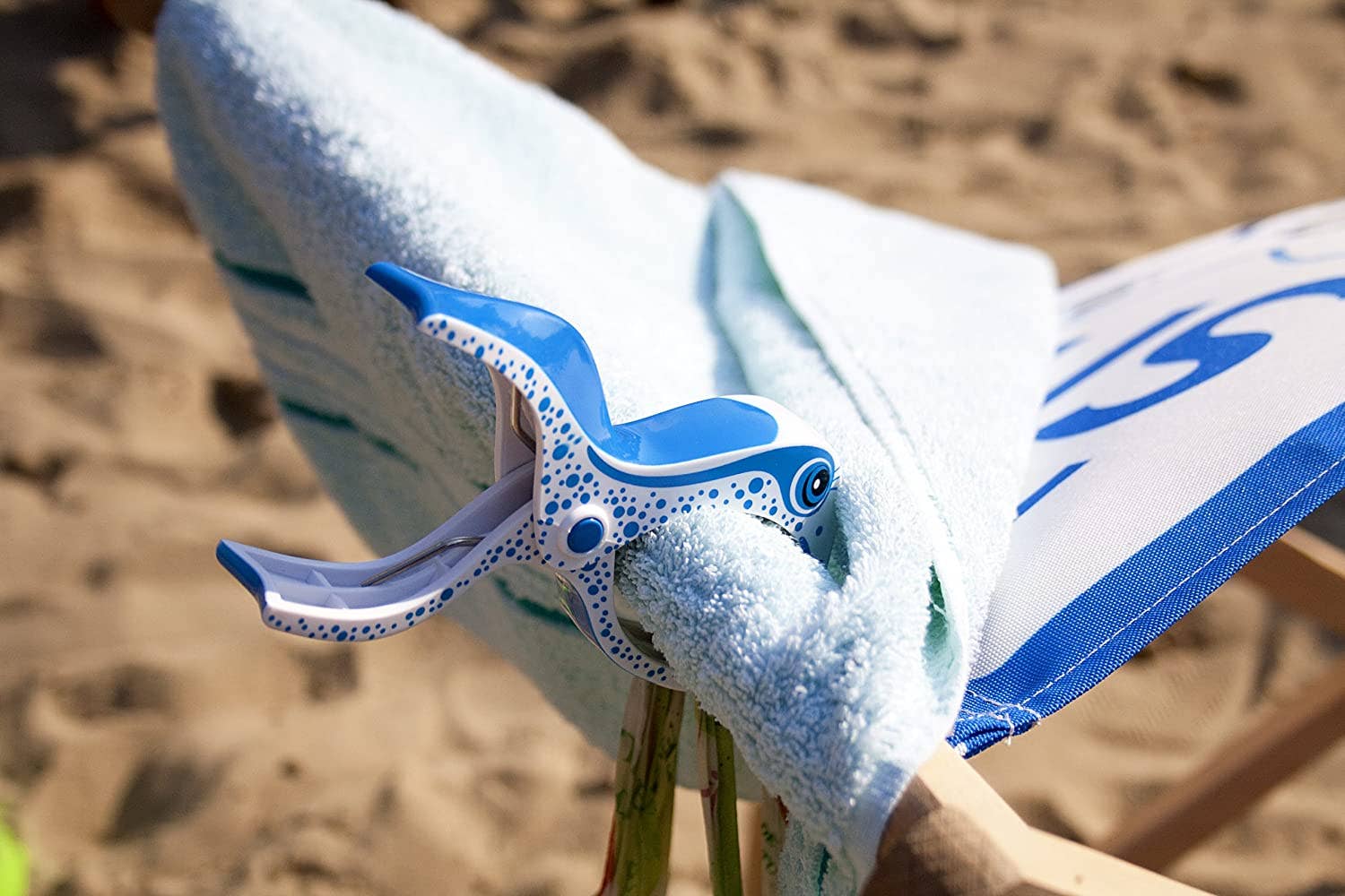Pinzas de plástico para Toalla de Playa con Resorte Asunflower tamaño Grande 
