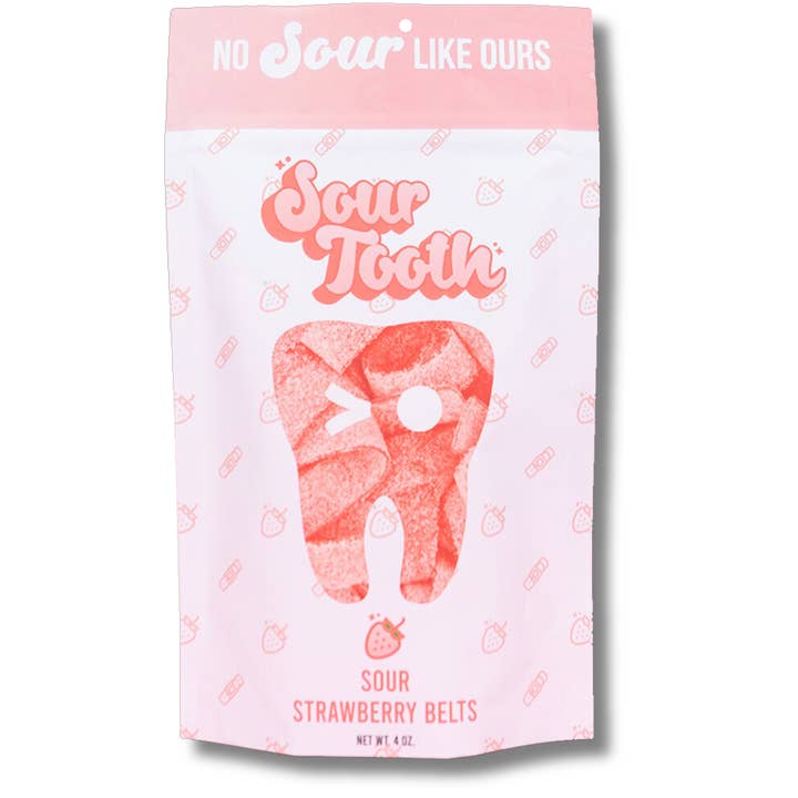 Sour Tooth - Wholesale Gummy - Sour Strawberry Belts