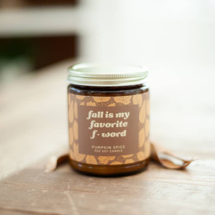 Austy Lou by Broken Top Brands - Wholesale Jar/Filled Candle - Fall Is My Favorite F-Word 9oz Soy Candle3