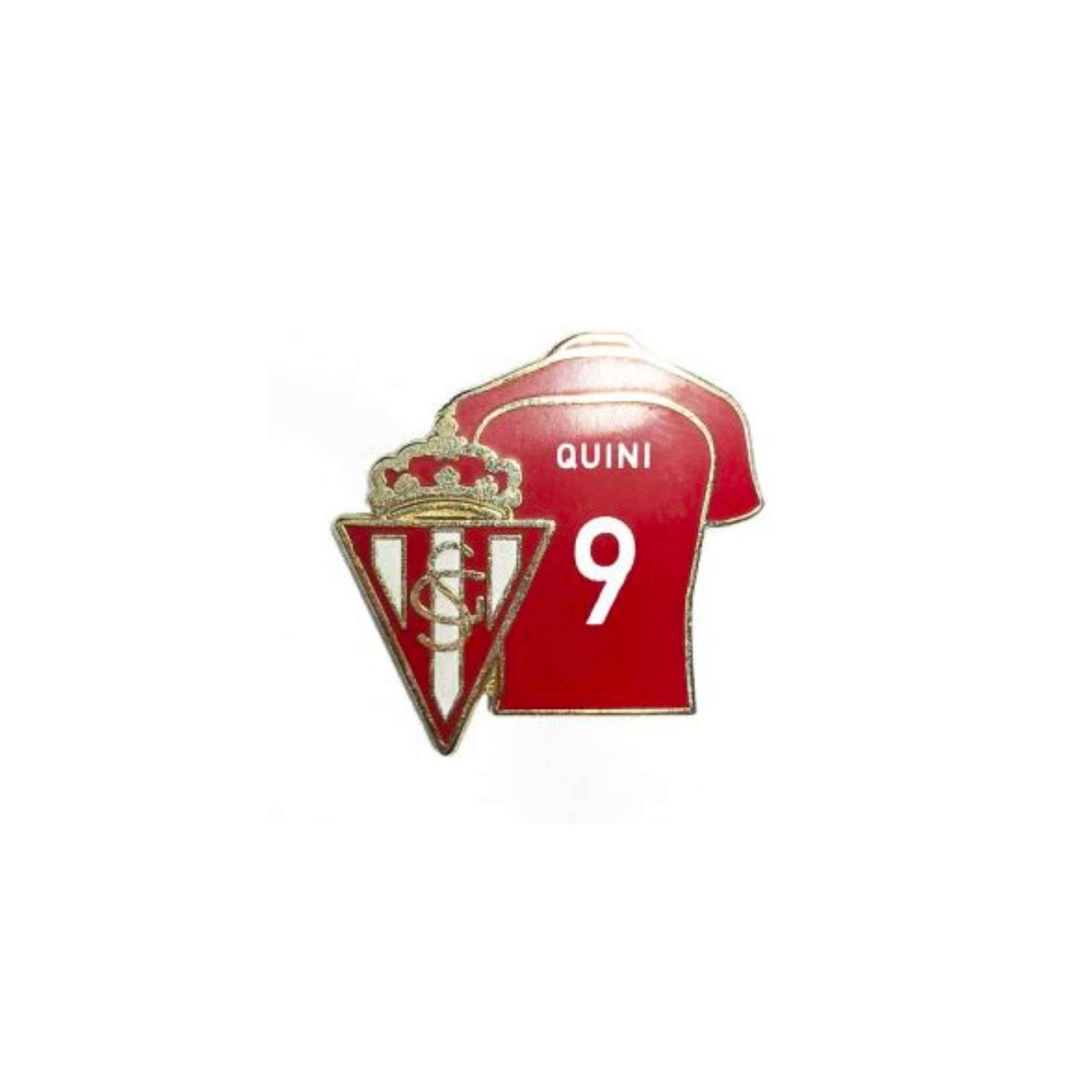 Astur Pins - Wholesale Lapel Pin/Button - Pin - Soccer Jersey 9 Quini - Sporting Gijon0